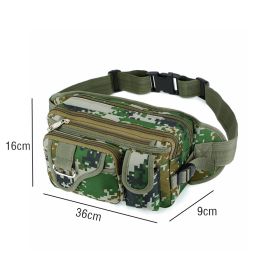 27x11x16cm Multifunctional Outdoor Fishing Tackle Bagpack Waterproof Waist Bag Hiking Hunting Climbing Belt Bag Bolsa Pesca (Color: Green)