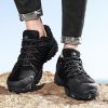 Men's Hiking Shoes Suede Leather Outdoor Shoes Wear-resistant Men Trekking Walking Hunting Tactical Sneakers