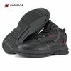 Baasploa Winter Men Cotton Shoes Leather Comfortable Hiking Shoes Waterproof Warm Outdoor Sneakers Non-Slip Wear-Resistant