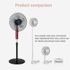 USB Rechargeable Portable Folding Desk Table Fan Quiet Telescopic Standing Floor Fan