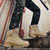 Large Size Combat Boots Men Desert Camping Non-slip Wear-resistant Sport High Top Footwear Outdoor Mountaineering Casual Shoes