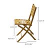 Outdoor Folding Chair Set of 2 All Weather Aluminum Patio Chairs